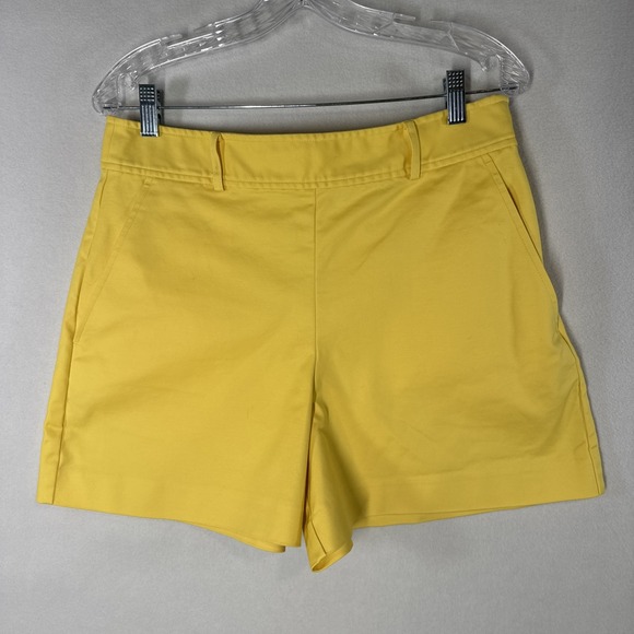 Lauren Ralph Lauren Pants - Lauren Ralph Lauren Yellow Stretch Cotton Shorts – Classic Summer Core Size 10